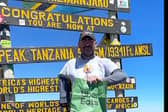 Andy Reid climbed Mt Kilimanjaro (photo: Guinness World Records) 
