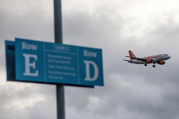 Gatwick Airport was forced to close and planes diverted after a suspected drone was spotted near the runway on Sunday. (Photo by Jack Taylor/Getty Images)