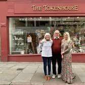 Diz, Geoff and Holly Williams outside The Tokenhouse