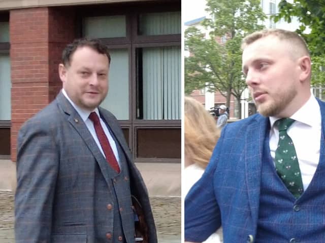 Ashfield councillors Jason Zadrozny, left, and Tom Hollis appeared at court over separate charges. (Photo: Andrew Topping)