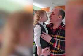 John Woodcock, 44, and his two-year-old son Lewis died after their car was hit by a speeding drug driver. (Photo: Nottinghamshire Police)
