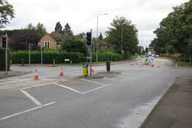 Lane closures have been put in place to allow the roadworks in Ruddington to begin.