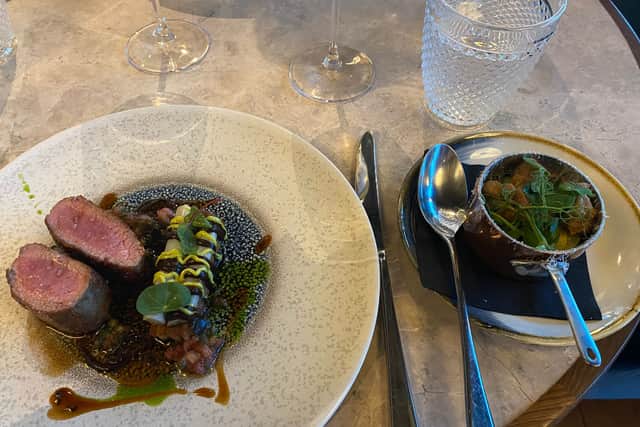 The lamb dish was a highlight of an exceptional evening
