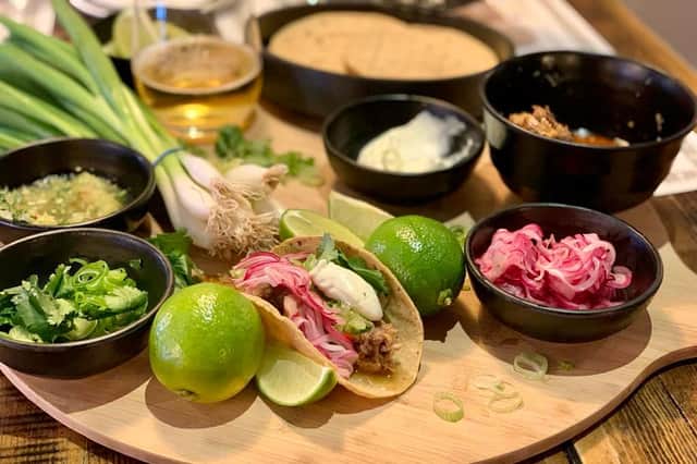 Mexican dishes served at sister restaurant Iberico