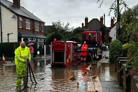Severe flooding in Nottingham as a result of Storm Babet downpours