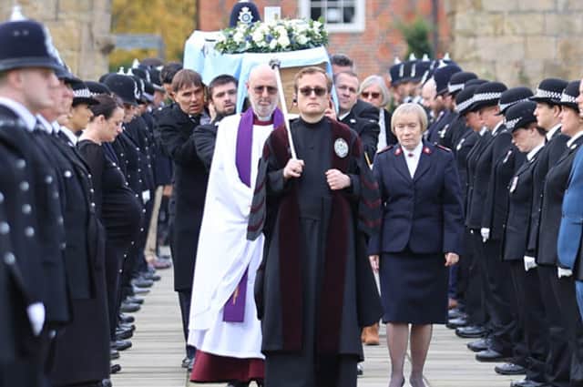Hundreds turned out for Sergeant Graham Saville's funeral 