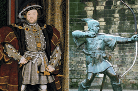 Henry VIII was apparently a fan of dressing up as Robin Hood at parties