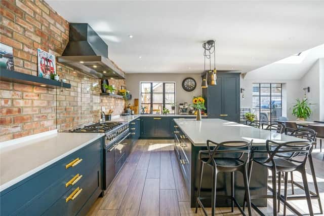A stylist and large kitchen is perfect for home chefs 