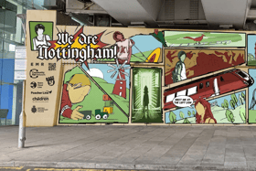 The artwork will be painted on a wall at Nottingham Railway Station. (Photo: East Midlands Railway)