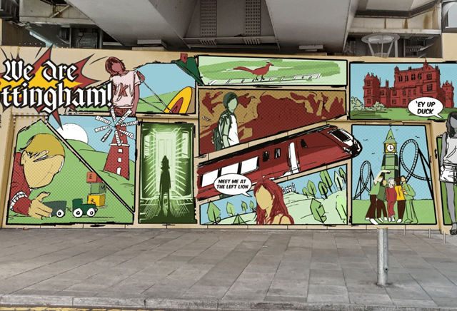 The artwork will be painted on a wall at Nottingham Railway Station. (Photo: East Midlands Railway)