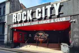 The man was attacked in the cloakroom area of Rock City.