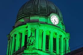 Several Nottingham landmarks will be lit up green this week for the NSPCC including the Council House