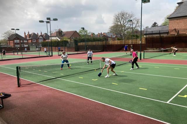 People playing pickleball at Mapperley Park Tennis Club