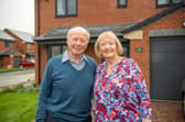 Keith and Alison Smith at their new home 