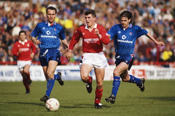 Roy Keane during the Nottingham Forest and Chelsea at the City Ground on April 20, 1991