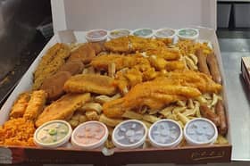 The behemoth portion of fish and chips will set you back £40! 