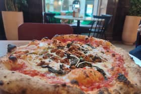 Salsiccia Pizza from Rudy's Nottingham was large and filling | Image Ria Ghei