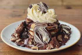 The Pudding Pantry serves epic stacks on pancakes that are mouthwatering just to look at! 