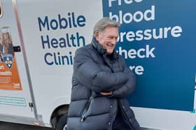 Glenn Hoddle is on a mission to encourage people to get a free blood pressure check - that takes only a minute | Image Ria Ghei