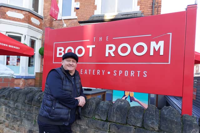 Mark opened The Boot Room in 2021 to create 'something a little bit different' - the upmarket sports bar has been delighting Nottingham locals since | Image Ria Ghei