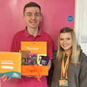 Thomas Shaw, Nursery Apprentice at Ryan House Day Nursery & Preschool, winning Apprentice of the Year Award with Leah Morley, Early Years Lead Trainer Assessor, at Realise. 
