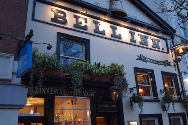 The Bell Inn is located on the same site as the former Angel pub, which was demolished many centuries ago 