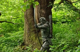 Statue of Robin Hood in Sherwood Forest