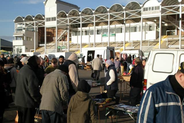 The car boot is held at Nottingham Racecourse 