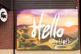 One of the two new murals at the East Midlands Designer Outlet 