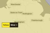 Wind warning map 