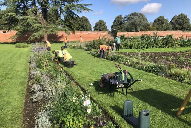 The garden has been restored by volunteers over the past six years