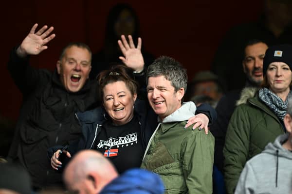 Former Oasis guitarist Noel Gallagher at the City Ground 