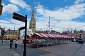 The 'tired' looking market place in Newark, which was named as top place to live in county by Muddy Stilettos