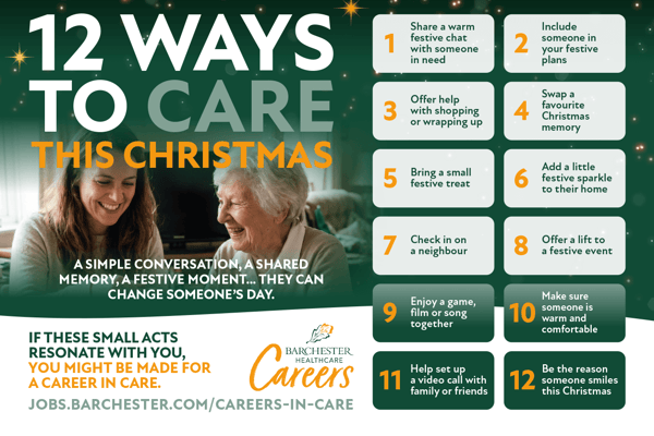 According to Barchester, these gestures reflect patience and practical support carers demonstrate every day.