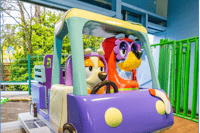 Alton Towers is busy testing its new Bluey ride - and families have helped create an artwork to celebrate its launch