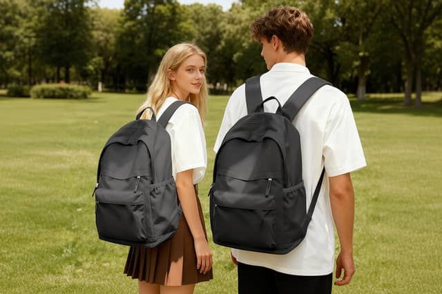 The VECAVE backpack has multiple compartments and space for a 15.6-inch laptop, making it suitable for school, university and commuting