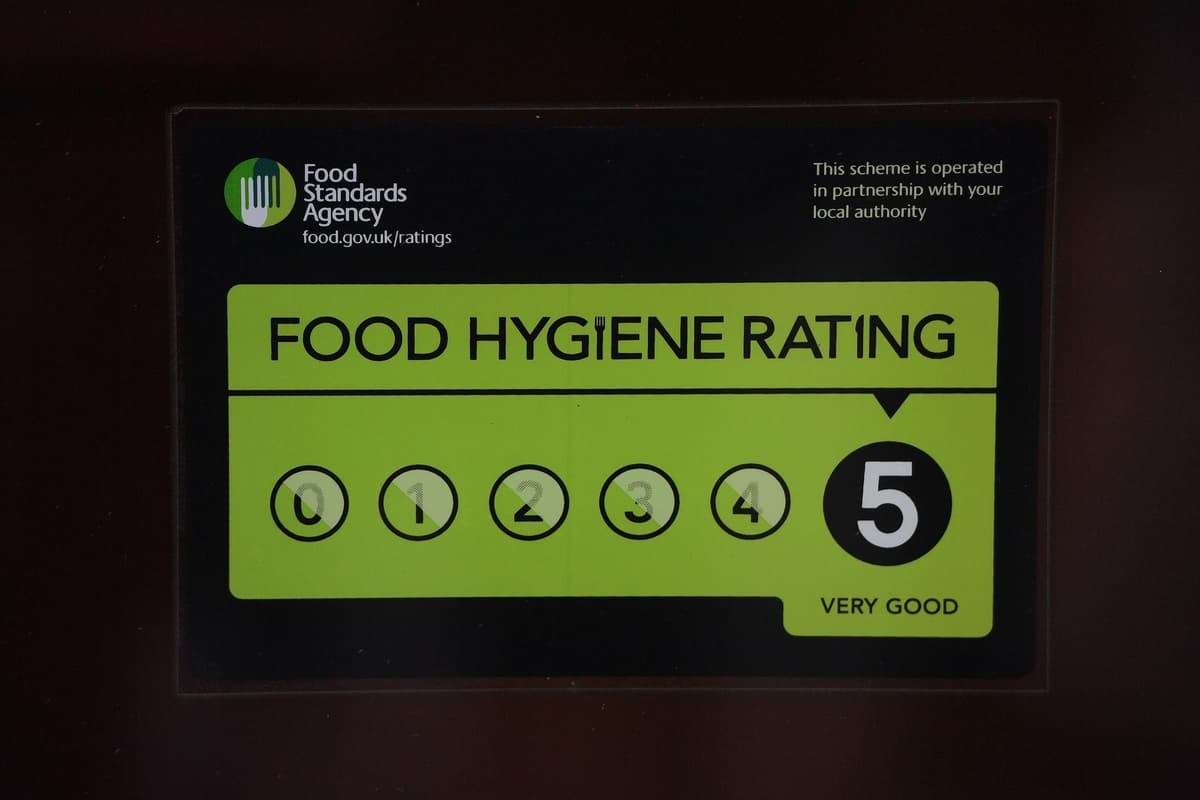 Rushcliffe establishment given new food hygiene rating 