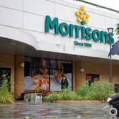 A view of a Morrisons supermarket. PIC: TOLGA AKMEN/AFP via Getty Images