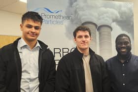 James Dale, Andy Jones and David Van Gelder Adjar have joined Nottingham advanced materials company Promethean Particles to help it increase production of MOFs