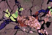 Meteorite imaged using Scanning Electron Microscopy