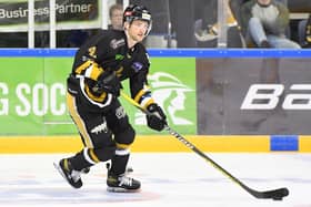TRAGEDY: Adam Johnson, in action for Nottingham Panthers earlier this season. Picture courtesy of Panthers Images/EIHL Media.