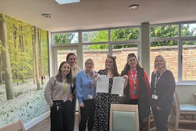 Kerry with Cygnet Maple House staff
