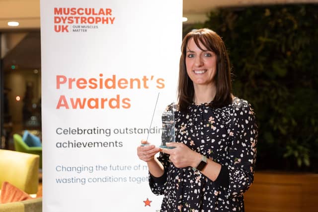 Dr Ami Ketley with her award
